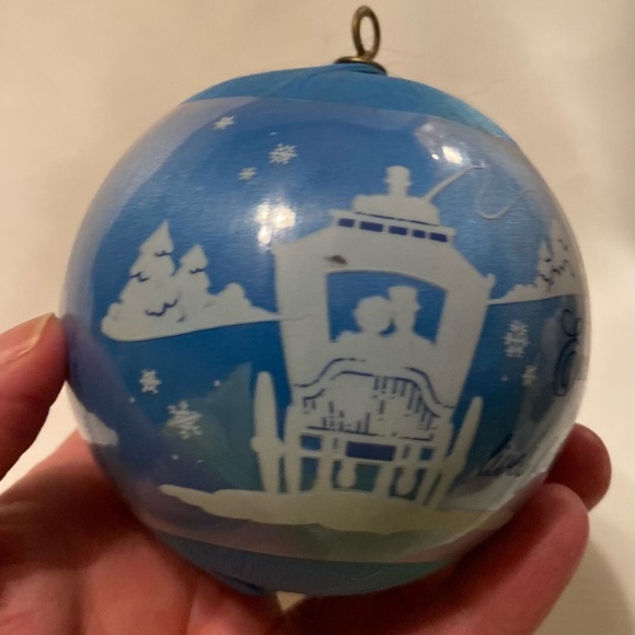 Set 2 Hallmark 1982 Moments Of Love Satin Ball & Disney Belle 3" RARE Ornaments - Picture 10 of 12